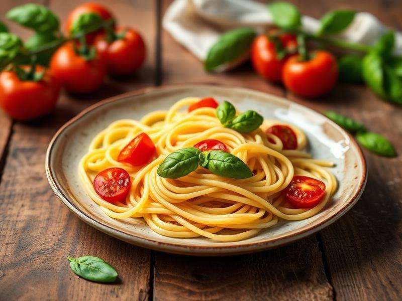Plato tradicional de restaurante italiano
